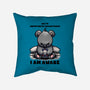 Unfortunately I Am Awake-None-Removable Cover-Throw Pillow-fanfabio