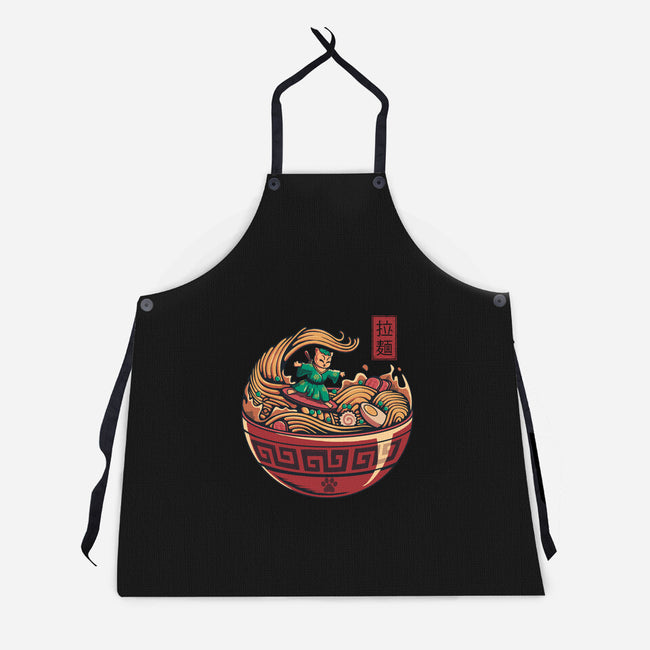 Ramen Surfing-Unisex-Kitchen-Apron-erion_designs