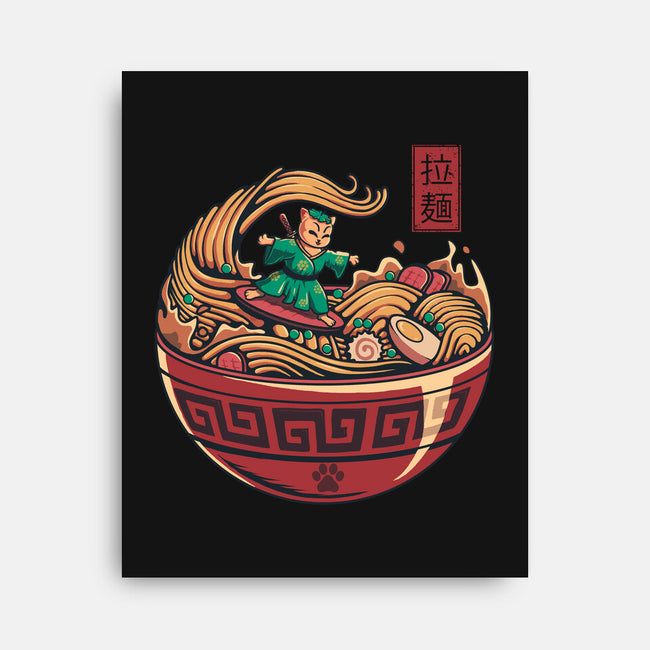 Ramen Surfing-None-Stretched-Canvas-erion_designs