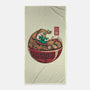 Ramen Surfing-None-Beach-Towel-erion_designs