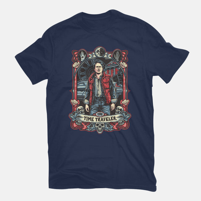 The Time Traveler Tarot-Unisex-Basic-Tee-momma_gorilla