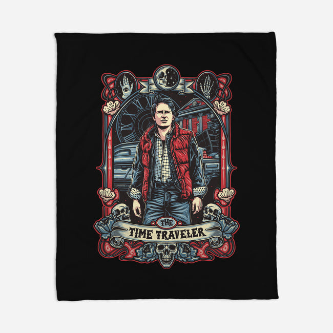 The Time Traveler Tarot-None-Fleece-Blanket-momma_gorilla