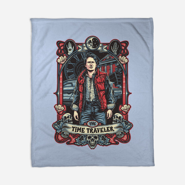 The Time Traveler Tarot-None-Fleece-Blanket-momma_gorilla