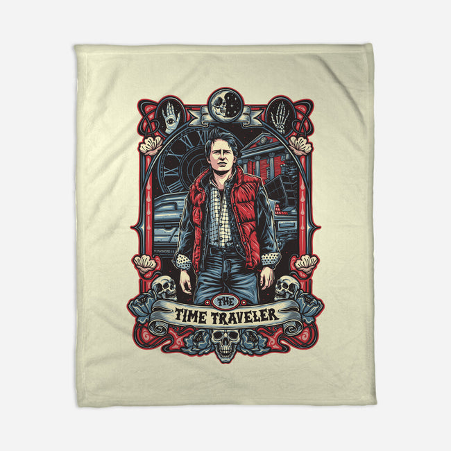 The Time Traveler Tarot-None-Fleece-Blanket-momma_gorilla