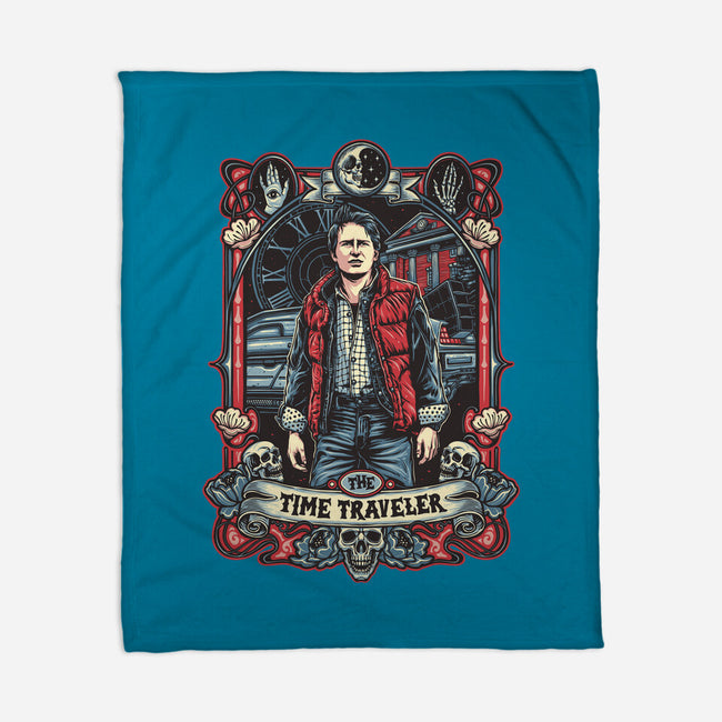 The Time Traveler Tarot-None-Fleece-Blanket-momma_gorilla