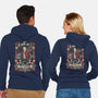 The Time Traveler Tarot-Unisex-Zip-Up-Sweatshirt-momma_gorilla