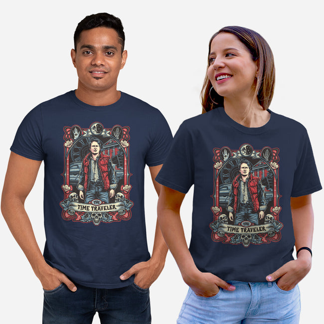 The Time Traveler Tarot-Unisex-Basic-Tee-momma_gorilla