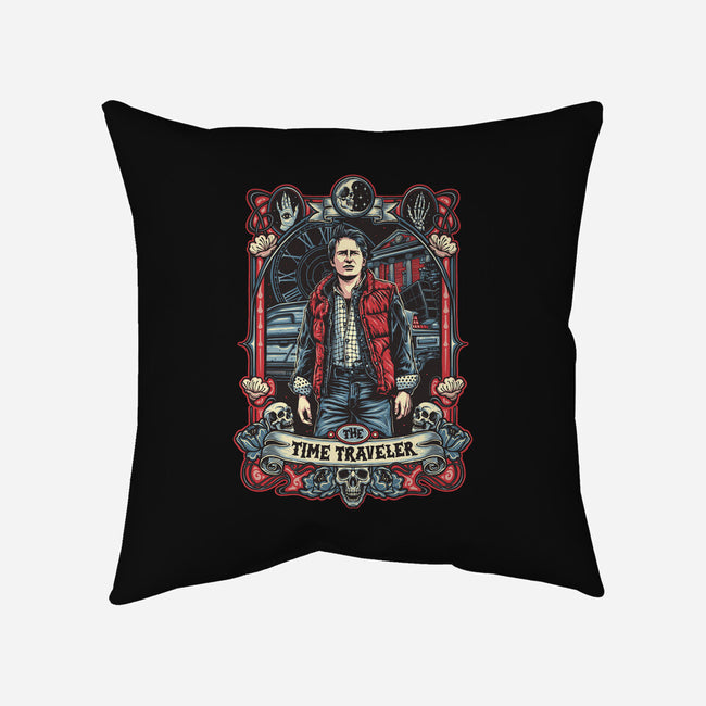 The Time Traveler Tarot-None-Removable Cover-Throw Pillow-momma_gorilla