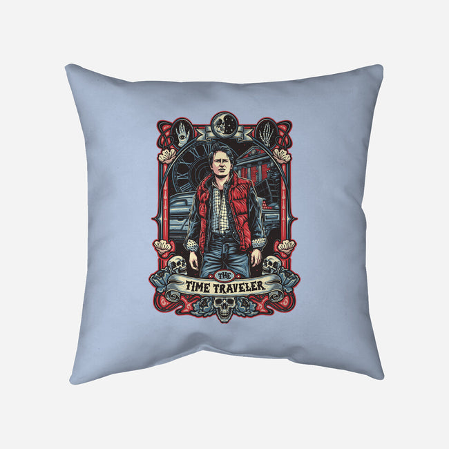 The Time Traveler Tarot-None-Removable Cover-Throw Pillow-momma_gorilla