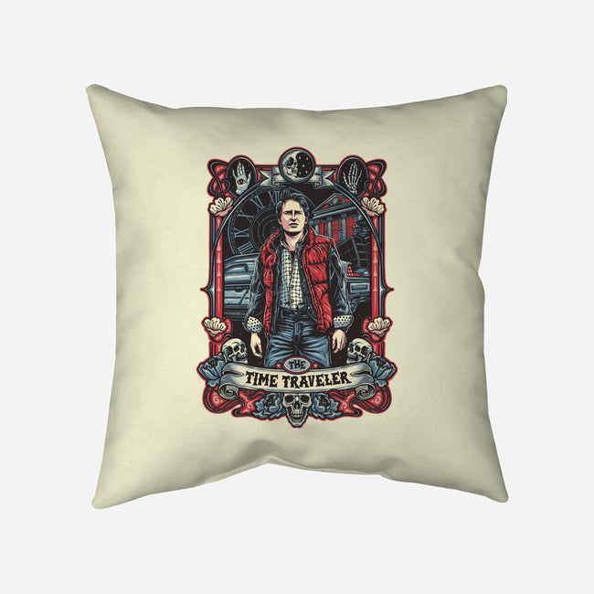 The Time Traveler Tarot-None-Removable Cover-Throw Pillow-momma_gorilla