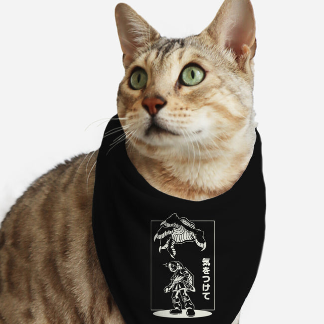 Threat From Above-Cat-Bandana-Pet Collar-Henrique Torres