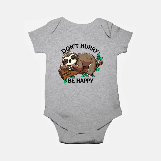 Don't Hurry Be Happy-Baby-Basic-Onesie-fanfreak1