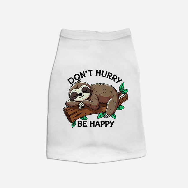 Don't Hurry Be Happy-Cat-Basic-Pet Tank-fanfreak1