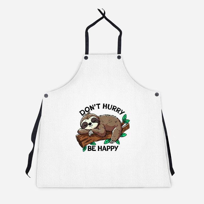 Don't Hurry Be Happy-Unisex-Kitchen-Apron-fanfreak1