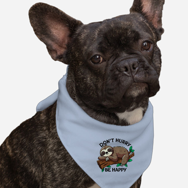 Don't Hurry Be Happy-Dog-Bandana-Pet Collar-fanfreak1