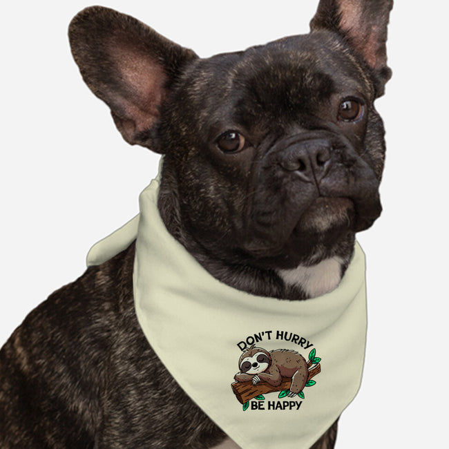 Don't Hurry Be Happy-Dog-Bandana-Pet Collar-fanfreak1