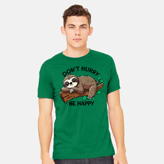 Don't Hurry Be Happy-Mens-Heavyweight-Tee-fanfreak1