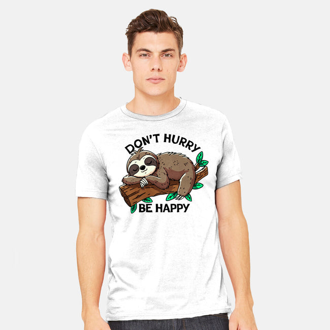 Don't Hurry Be Happy-Mens-Heavyweight-Tee-fanfreak1