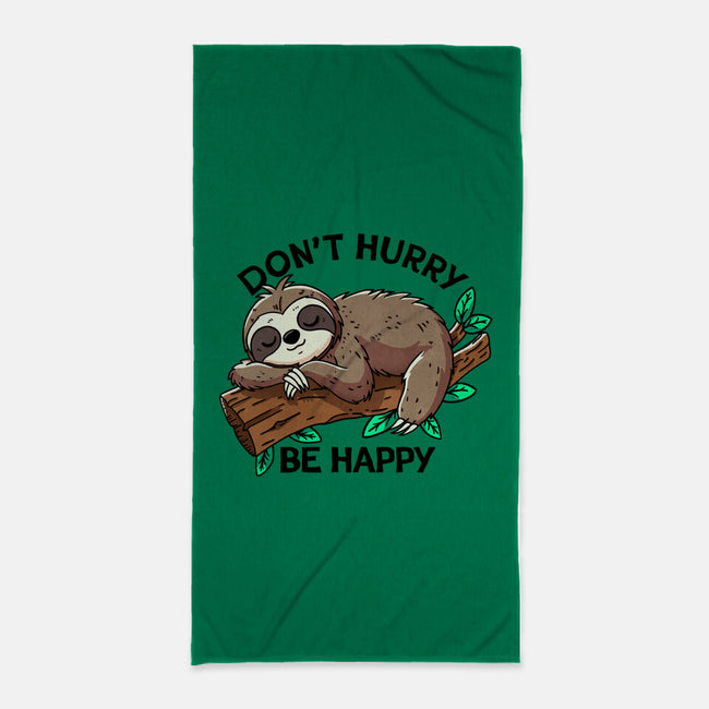 Don't Hurry Be Happy-None-Beach-Towel-fanfreak1