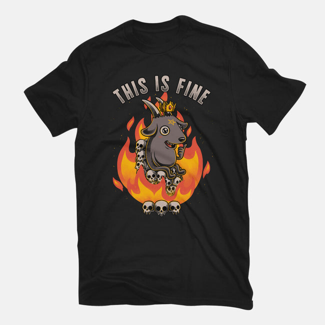 Fire Demon Meme Fine-Youth-Basic-Tee-Studio Mootant