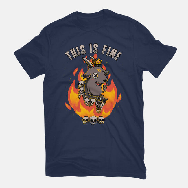 Fire Demon Meme Fine-Youth-Basic-Tee-Studio Mootant