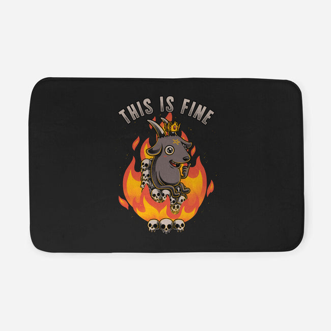 Fire Demon Meme Fine-None-Memory Foam-Bath Mat-Studio Mootant