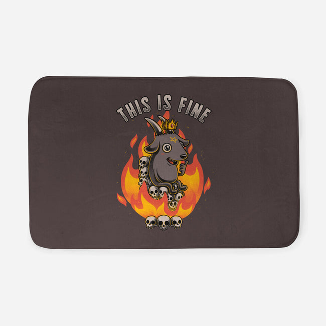 Fire Demon Meme Fine-None-Memory Foam-Bath Mat-Studio Mootant