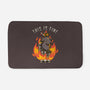 Fire Demon Meme Fine-None-Memory Foam-Bath Mat-Studio Mootant