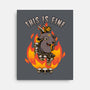 Fire Demon Meme Fine-None-Stretched-Canvas-Studio Mootant