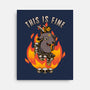 Fire Demon Meme Fine-None-Stretched-Canvas-Studio Mootant