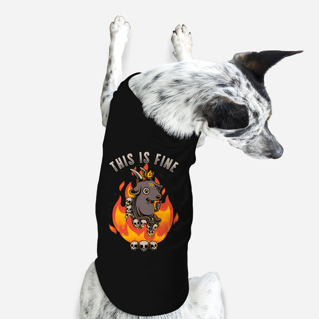 Fire Demon Meme Fine-Dog-Basic-Pet Tank-Studio Mootant