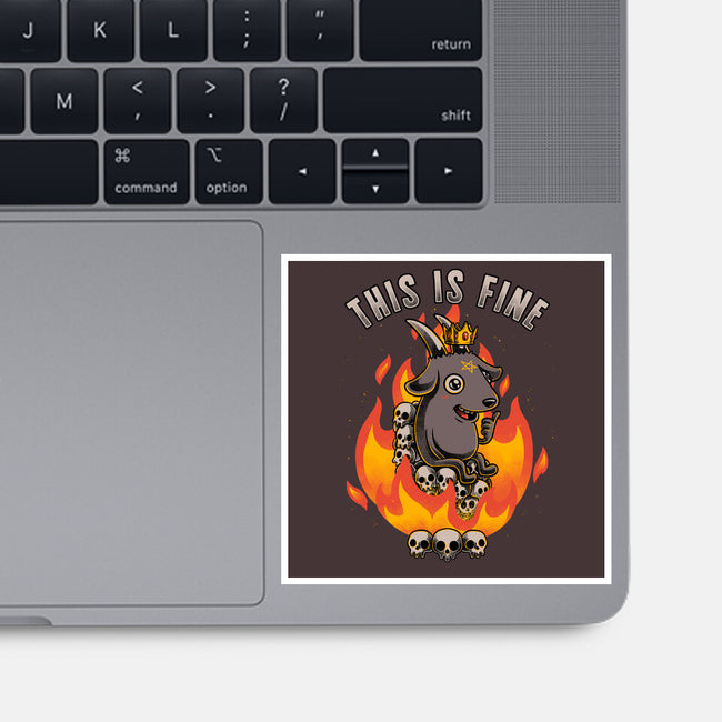 Fire Demon Meme Fine-None-Glossy-Sticker-Studio Mootant