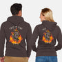 Fire Demon Meme Fine-Unisex-Zip-Up-Sweatshirt-Studio Mootant