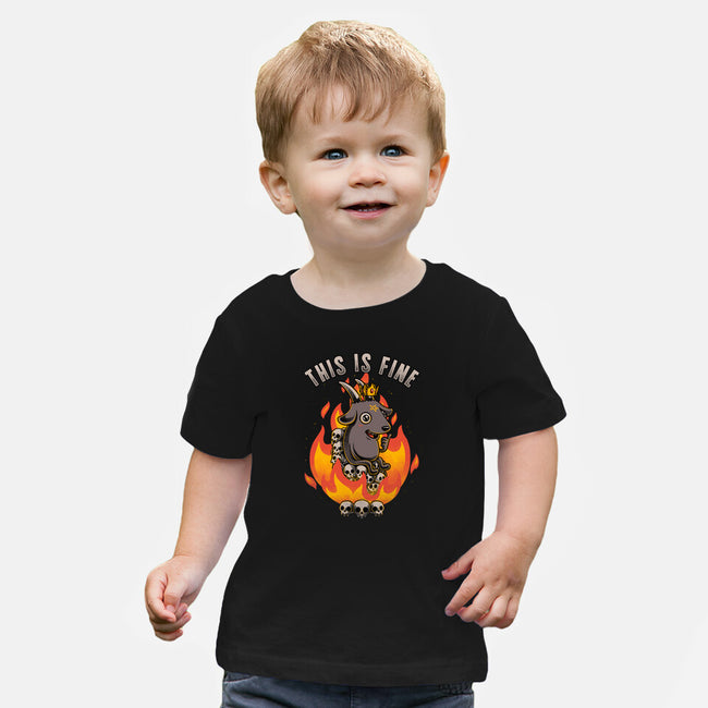 Fire Demon Meme Fine-Baby-Basic-Tee-Studio Mootant