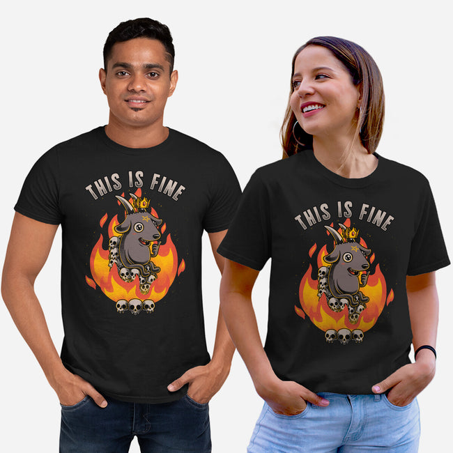 Fire Demon Meme Fine-Unisex-Basic-Tee-Studio Mootant