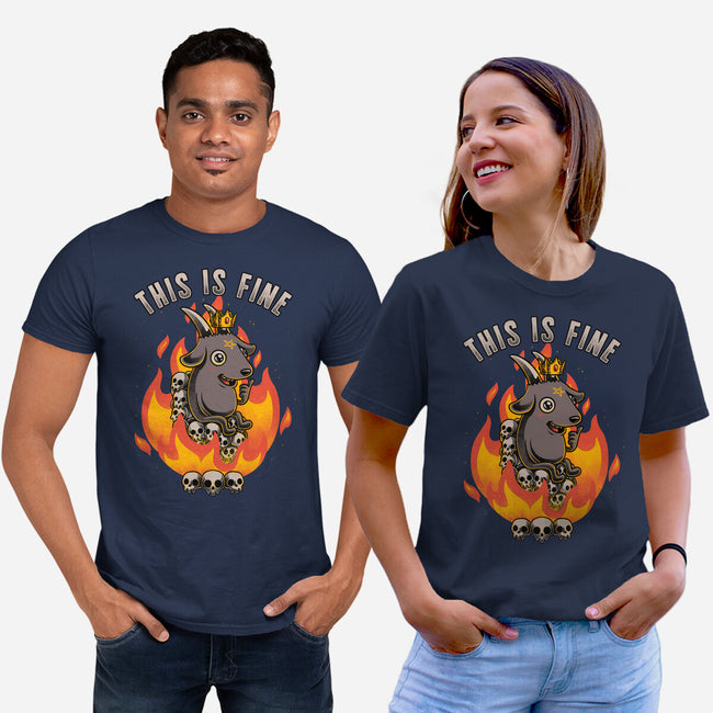 Fire Demon Meme Fine-Unisex-Basic-Tee-Studio Mootant