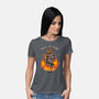 Fire Demon Meme Fine-Womens-Basic-Tee-Studio Mootant