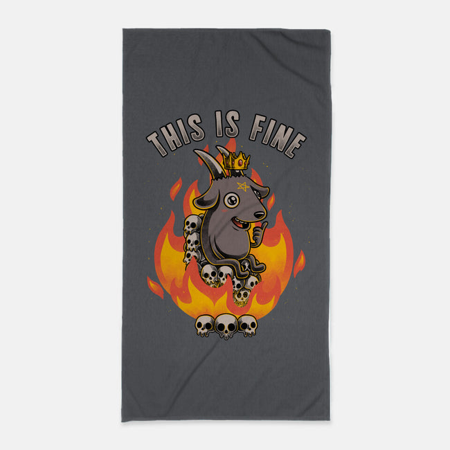 Fire Demon Meme Fine-None-Beach-Towel-Studio Mootant