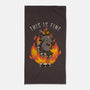 Fire Demon Meme Fine-None-Beach-Towel-Studio Mootant