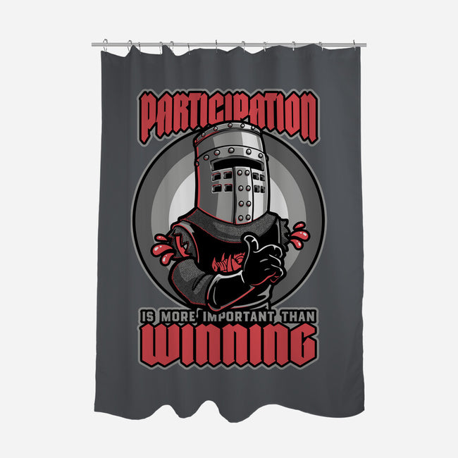 Black Knight Fun Win-None-Polyester-Shower Curtain-Studio Mootant