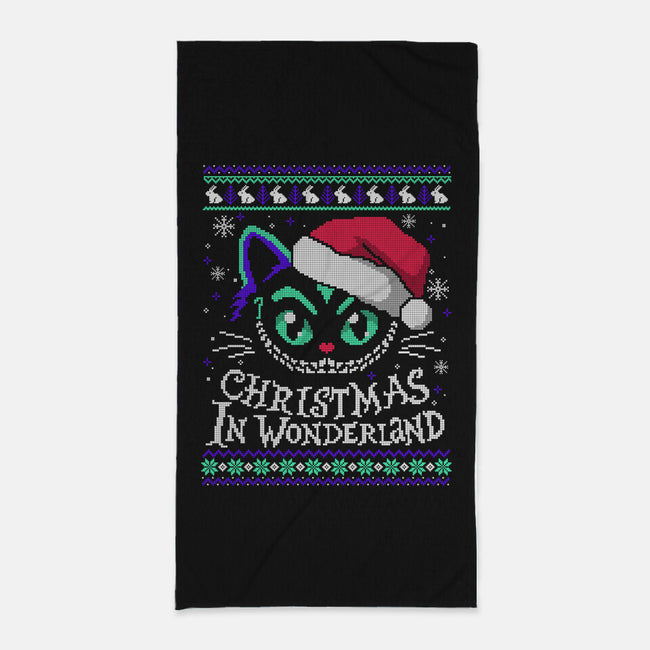 Christmas In Wonderland-None-Beach-Towel-NemiMakeit