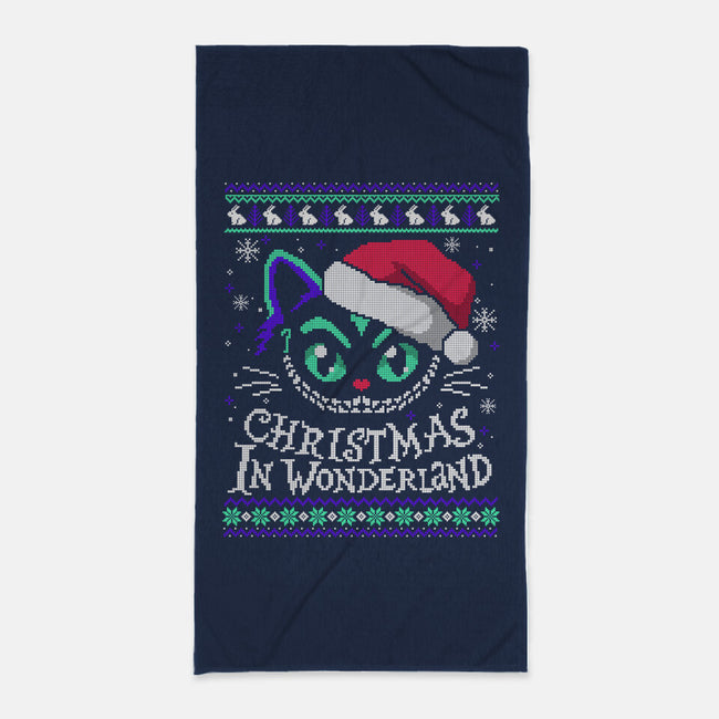 Christmas In Wonderland-None-Beach-Towel-NemiMakeit