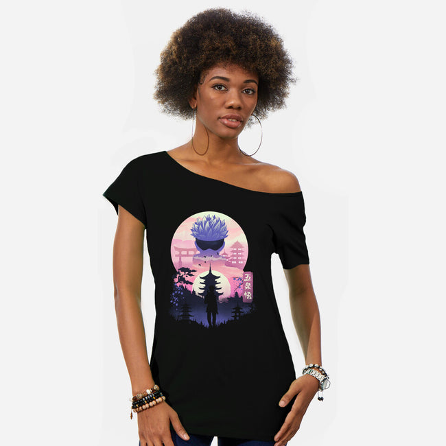 The Gojo Landscape-Womens-Off Shoulder-Tee-dandingeroz