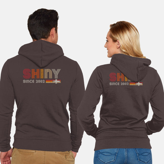 Shiny Since 2002-Unisex-Zip-Up-Sweatshirt-DrMonekers