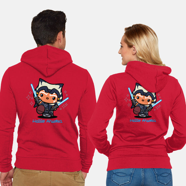 Hello Ahsoka-Unisex-Zip-Up-Sweatshirt-Boggs Nicolas