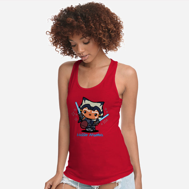 Hello Ahsoka-Womens-Racerback-Tank-Boggs Nicolas