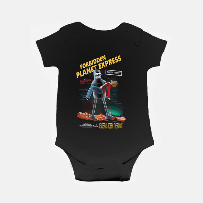 Forbidden Planet Express-Baby-Basic-Onesie-ladymagumba