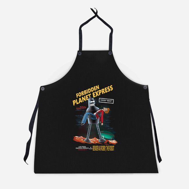 Forbidden Planet Express-Unisex-Kitchen-Apron-ladymagumba