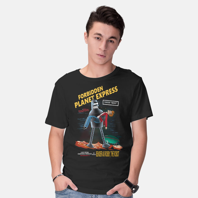 Forbidden Planet Express-Mens-Basic-Tee-ladymagumba