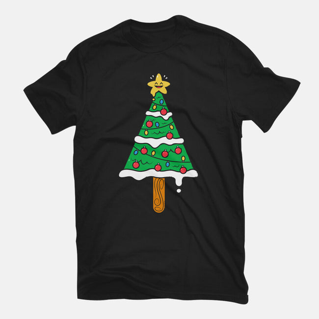 Christmas Tree Popsicle-Mens-Basic-Tee-krisren28